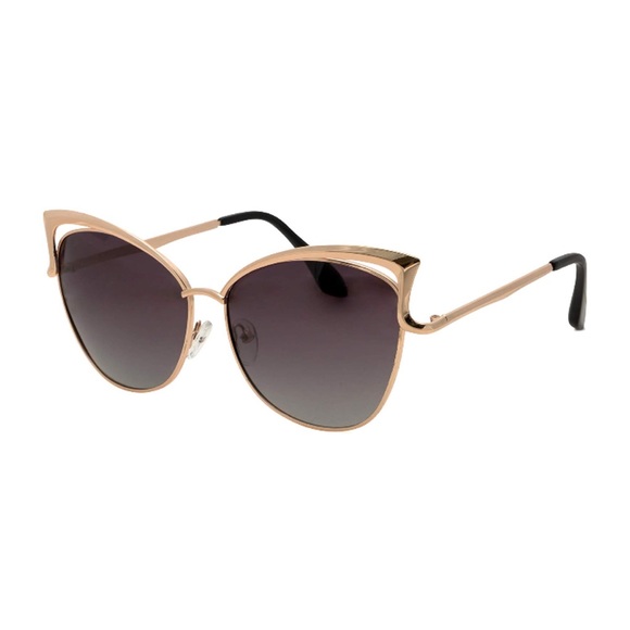 Accessories - Gold Frame Cat Eye Statement Sunnies